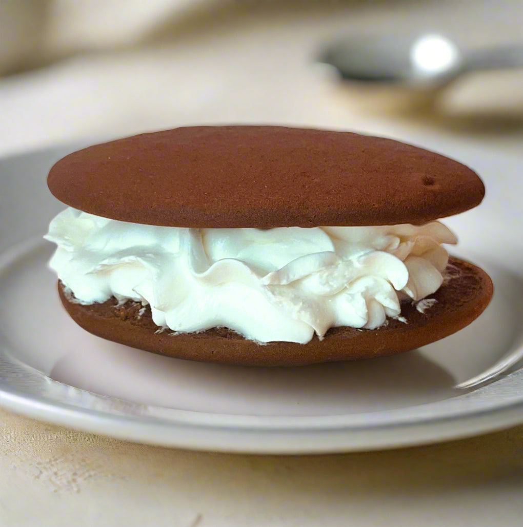 Classic Chocolate and Vanilla Whoopie Pie