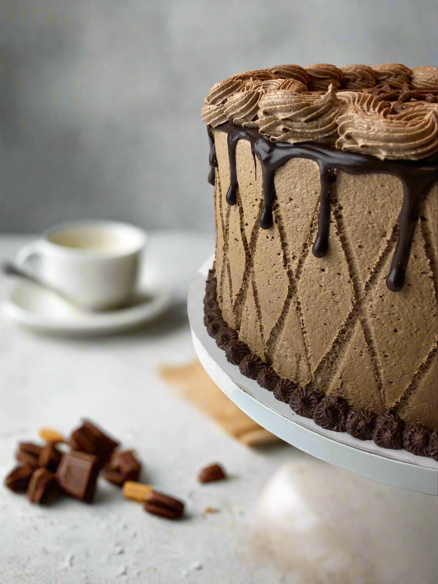 6" Three (Chocolate, Almond or Vanilla) Layer Cake