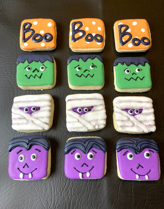 Mini Monsters Decorated Sugar Cookies
